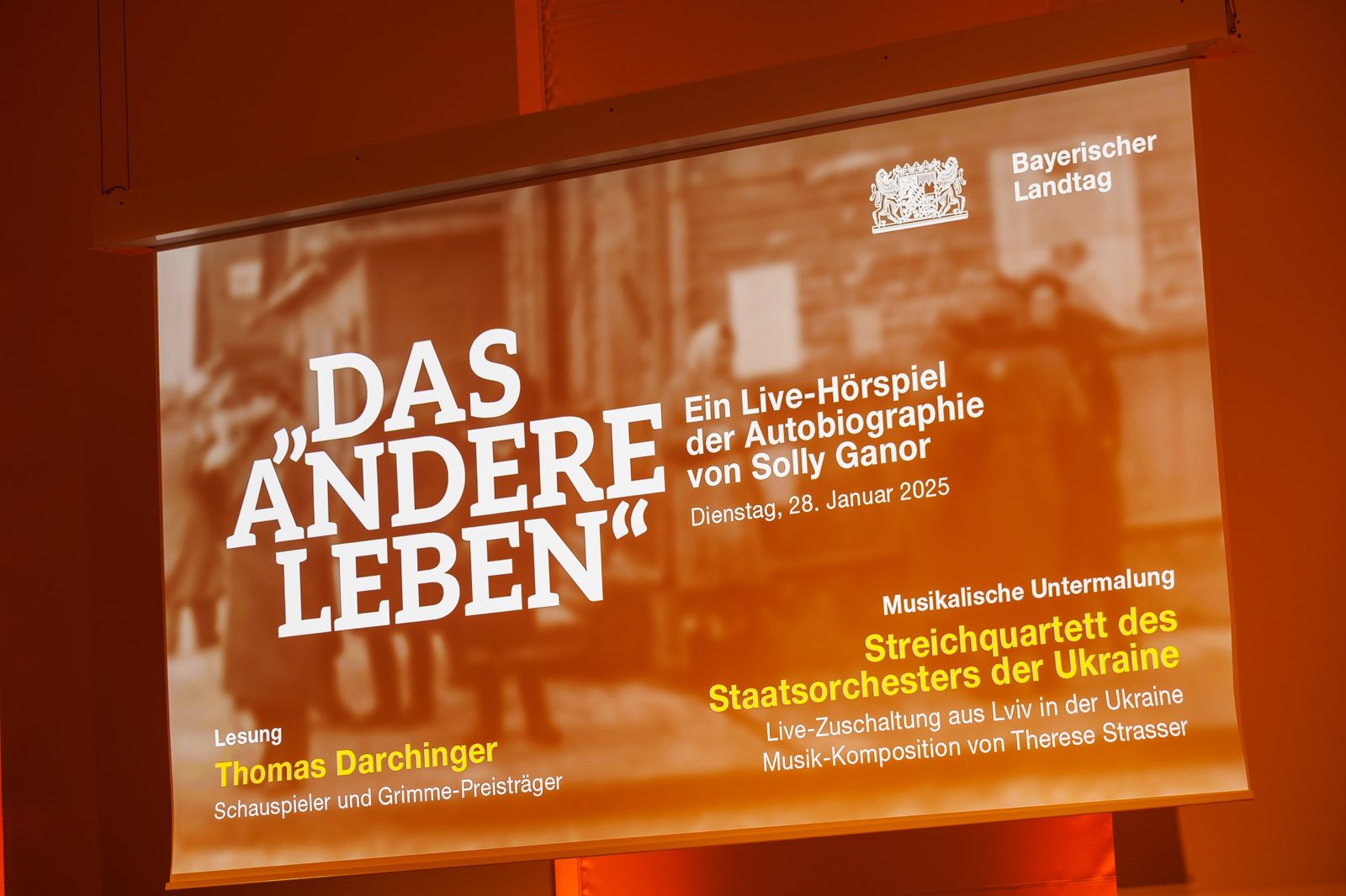 DAS ANDERE LEBEN at the Bavarian State Parliament, 28 January 2025