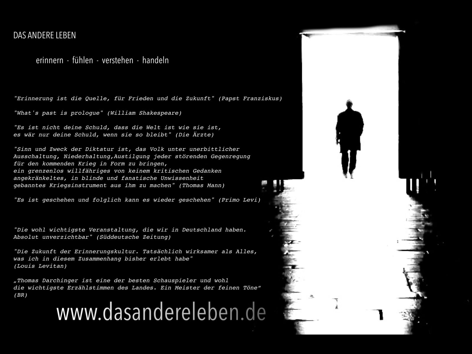 DAS ANDERE LEBEN – erinnern – fühlen – verstehen – handeln